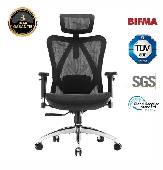SIHOO M57 Ergonomische Bureaustoel (volledig mesh, 3D-armleuningen)