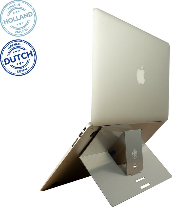 R-Go Riser Attachable Laptopstandaard (verstelbaar, aluminium)