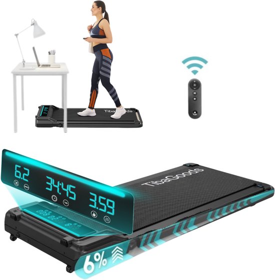 TibaGoods Loopband inklapbaar 1 tot 6 km/u