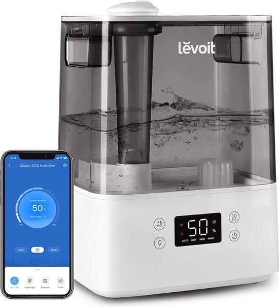 Levoit Top-Fill Luchtbevochtiger 6 liter (wifi, ultrasoon)