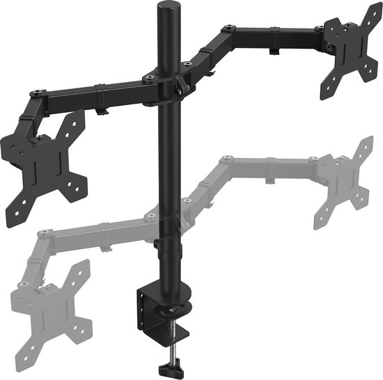 Auronic Monitor Arm (dubbel, 13-27 inch)