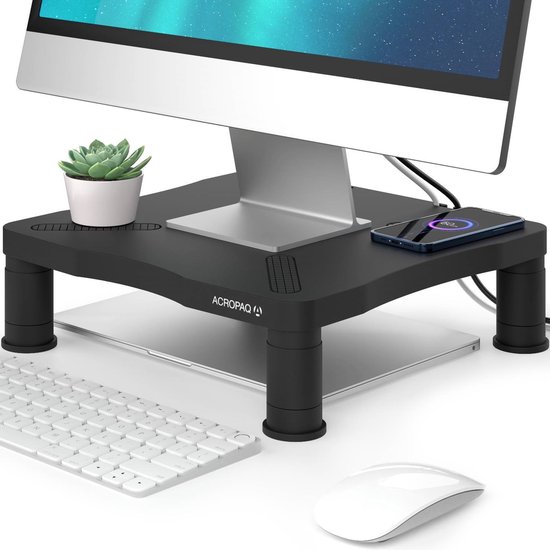 ACROPAQ AR300 Monitorstandaard (verstelbaar, zwart)