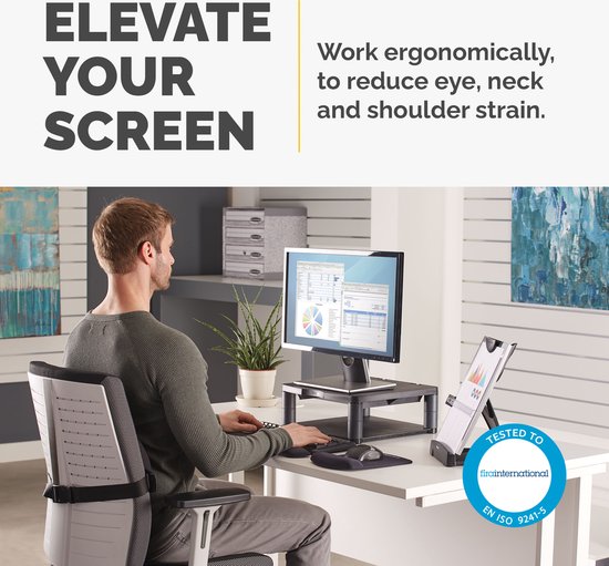 Fellowes Premium Monitorstandaard (grafiet)