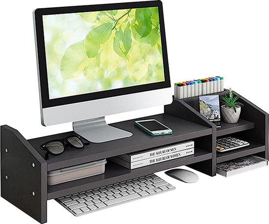 Fleau Home monitorverhoger review: hout met een lade