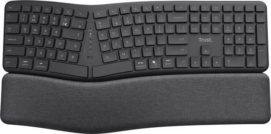 Trust Keyra ergonomisch draadloos toetsenbord